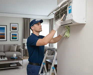 Técnico realizando manutenção
